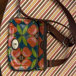 Floral Patterned Crossbody Bag